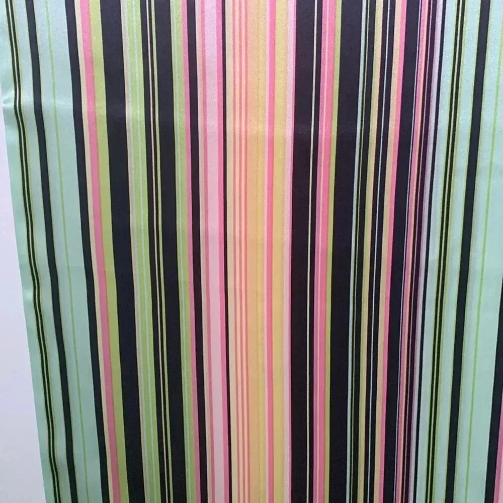 Talbots silk scarf multicolor stripes with fringe